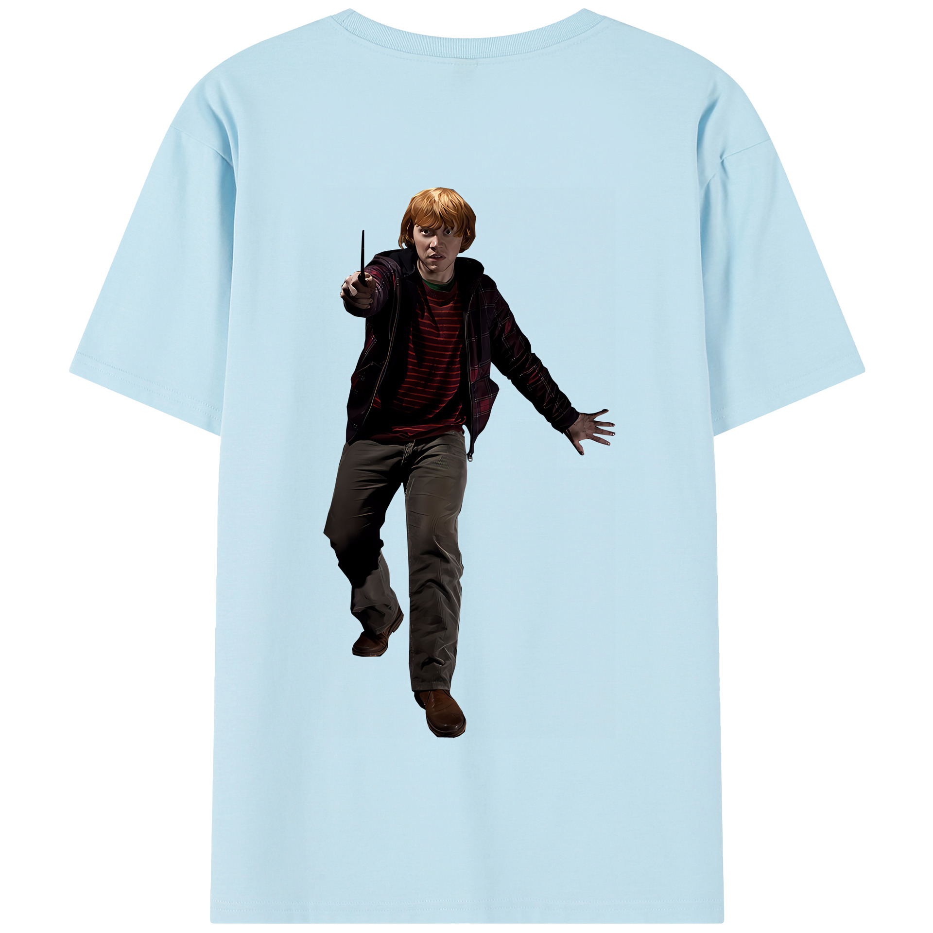 （画像用） Harry Potter ハリー・ポッターシリーズ 綿100％半袖Tシャツ（背面プリント）
